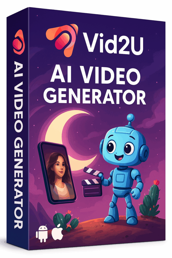 Vid2u - AI Video Generator Lifetime package - Image 2